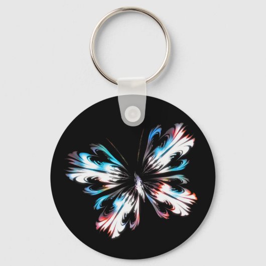 様式化された蝶2 キーホルダー (正面)