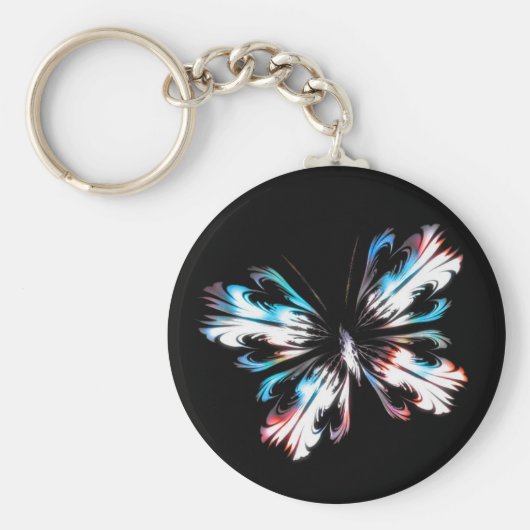 様式化された蝶2 キーホルダー (正面)