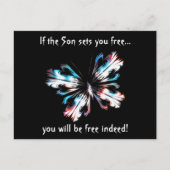 様式化された蝶2 ポストカード (正面)