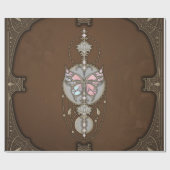 様式化された蝶 ラッピングペーパー (フラット)