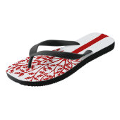 様式化された赤い木 ビーチサンダル (アングル)