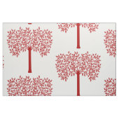 様式化された赤い木 ファブリック (ファットクウォーター)