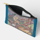 様式化された遊犬の庭 アクセサリーポーチ (見開き)