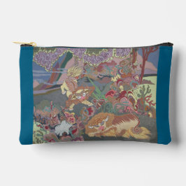 様式化された遊犬の庭 アクセサリーポーチ