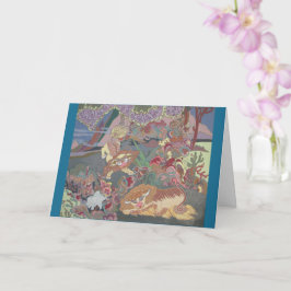 様式化された遊犬の庭 カード