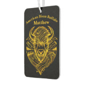 様式化された金ゴールドイラストレーションの自然設定 カーエアーフレッシュナー (左)