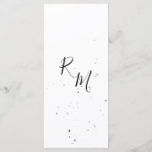 様式化された開花枝とインクメニューのドロップ メニュー (裏面)