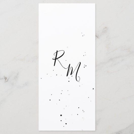 様式化された開花枝とインクメニューのドロップ メニュー (裏面)