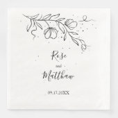 様式化された開花枝とインク紙の滴 (正面)