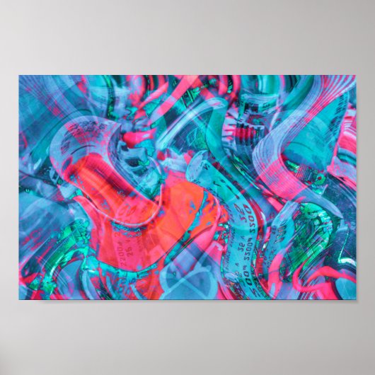 様式化された電子回路コンポーネントポスター ポスター (正面)