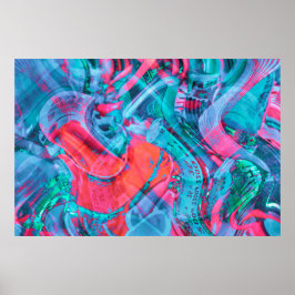 様式化された電子回路コンポーネントポスター ポスター