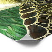 様式化された青亀 ポスター (角)