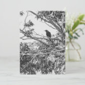 様式化された高コントラストのアメリカのゴシック様式のクロウアート シーズンカード (スタンド正面)