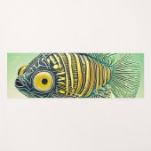 様式化された魚芸術 ヨガマット (正面(横))