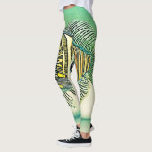 様式化された魚芸術 レギンス (左)