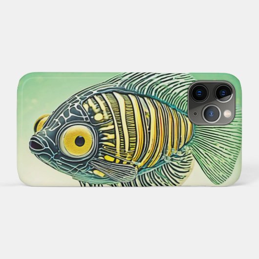 様式化された魚芸術 Case-Mate iPhoneケース (裏面(横))