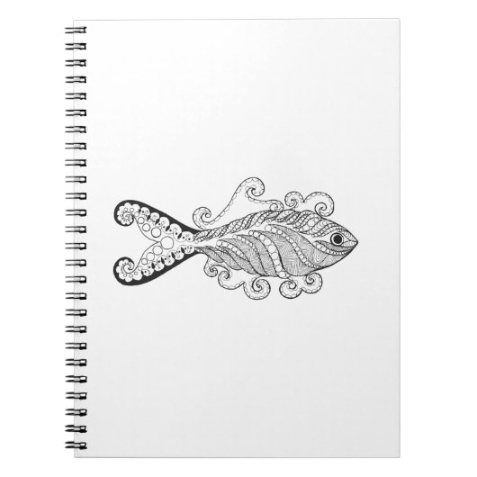 様式化された魚 ノートブック (正面)