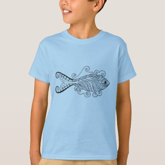 様式化された魚 Tシャツ (正面)