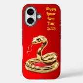 様式化された黄金の蛇ハッピー旧正月 Case-Mate iPhoneケース (裏面)