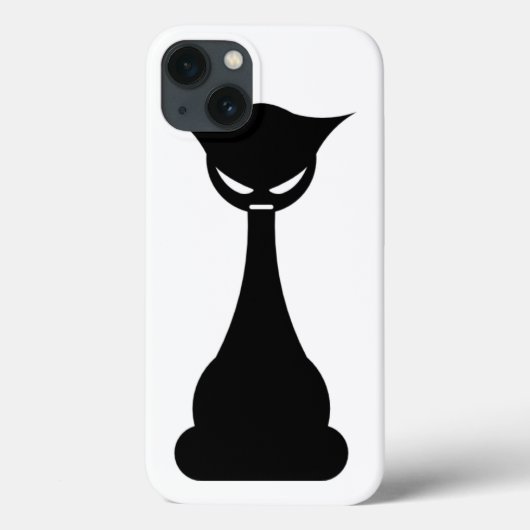 様式化された黒猫 Case-Mate iPhoneケース (裏面)