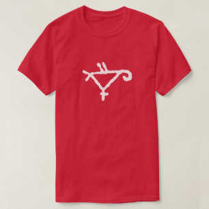 様式化したオウムの岩絵文字 Tシャツ