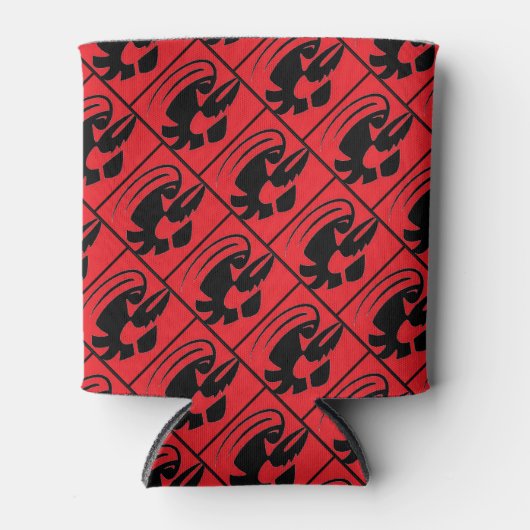 様式化したザリガニ 缶クーラー (正面)