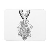 様式化した魚 マグネット (横)