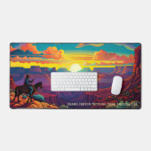 様式化イラストレーショングランドキャニオンナショナルパーク デスクマット (キーボード&マウス)