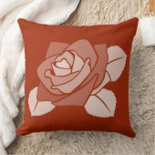 様式化オレンジバラブロッサム クッション (ブランケット)