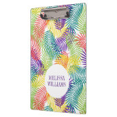 様式化カラフルされた熱帯の葉柄 クリップボード (左)