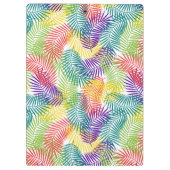 様式化カラフルされた熱帯の葉柄 クリップボード (裏面)