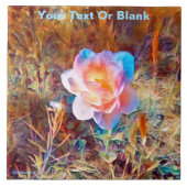 様式化カラフルされた花 タイル (正面)