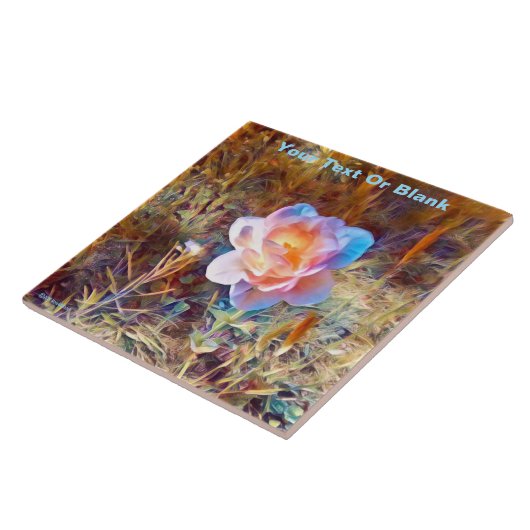 様式化カラフルされた花 タイル (側面)