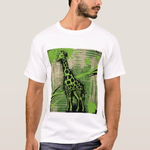 様式化キリン Tシャツ