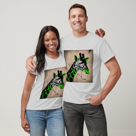 様式化キリン Tシャツ (ユニセックス)