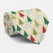 様式化クリスマスツリーパターン ネクタイ (ロール)