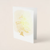 様式化クリスマスツリー 箔カード (正面)