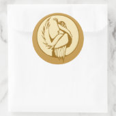 様式化グロース ラウンドシール (バッグ)