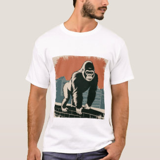 様式化ゴリラ Tシャツ