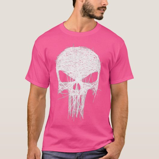 様式化スカル Tシャツ (正面)