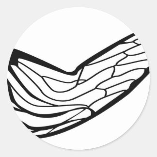 様式化セカダウィングデザイン ラウンドシール