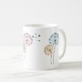 様式化タンポポ コーヒーマグカップ (正面右)