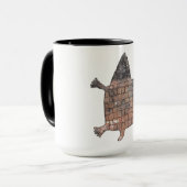 様式化タートルミンブレステュラデザイン マグカップ (正面左)