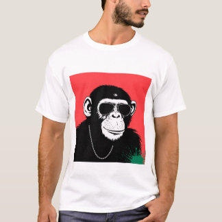 様式化チンパンジー Tシャツ