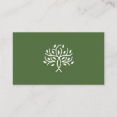 様式化ツリーデザイン名刺 名刺 (正面)