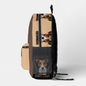 様式化テリアポートレートオングレー プリントバックパック (右)