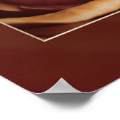 様式化デイジーバラマットボードルックプリント ポスター (角)