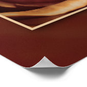 様式化デイジーバラ浮動イメージプリント ポスター (角)