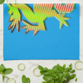 様式化ドラゴン キッチンタオル (折り畳み)