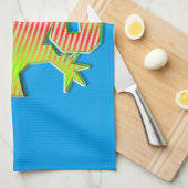 様式化ドラゴン キッチンタオル (四つ折り)